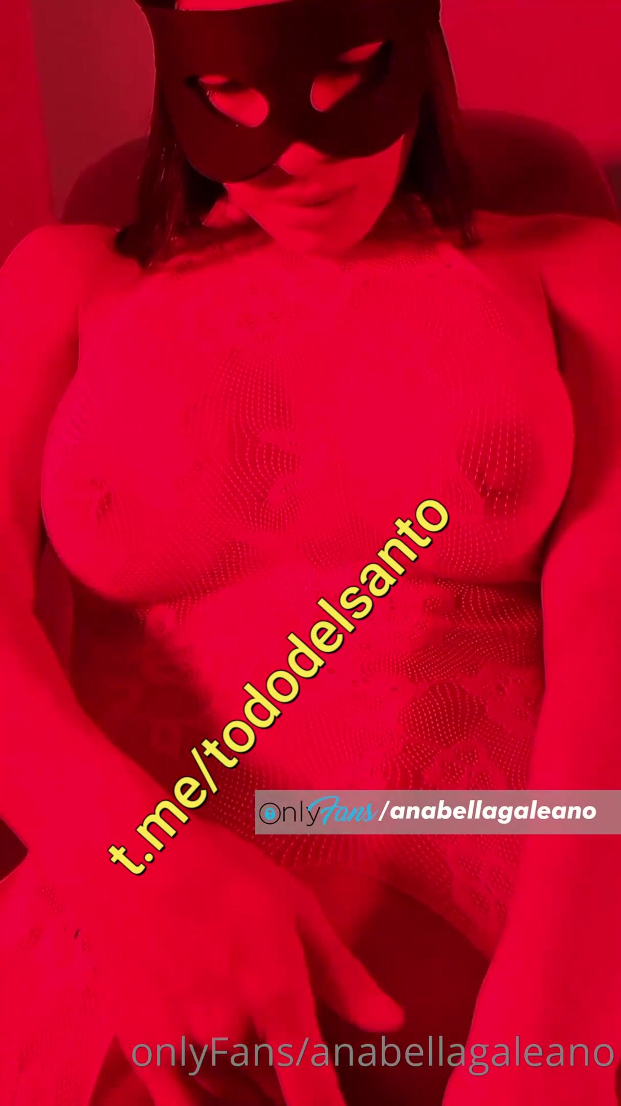 Anabella Galeano 4k - Masturbation in Dark Red Light