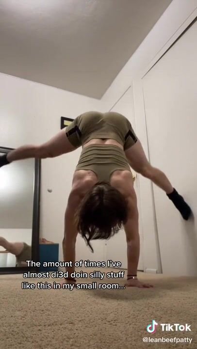 3. LeanBeefPatty Hand Stand