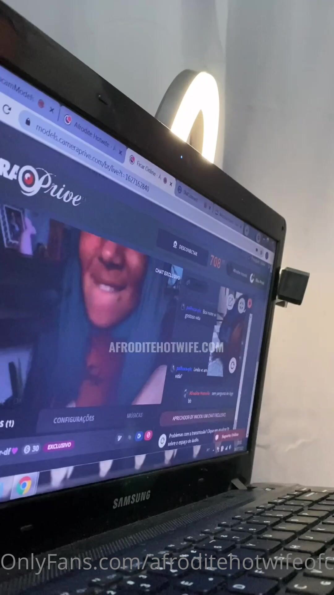 Afrodite hotwife livestream masturbation & Finger fucking