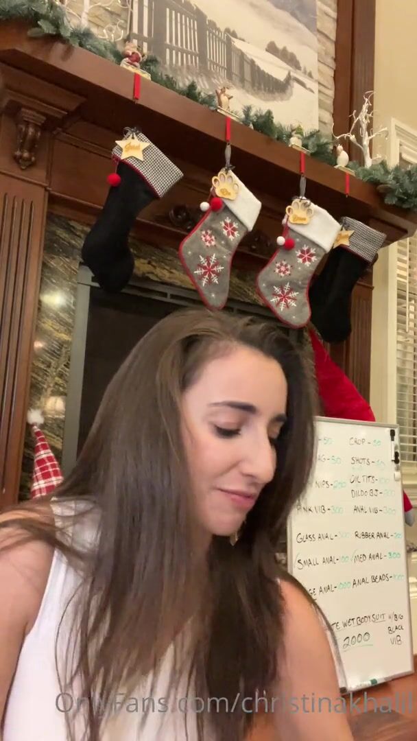 Christina Khalil Christmas Anal & boobs Livestream Video Leaked
