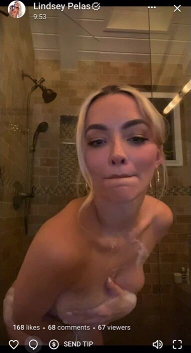 Lindsey Pelas Livestream full nude Shower