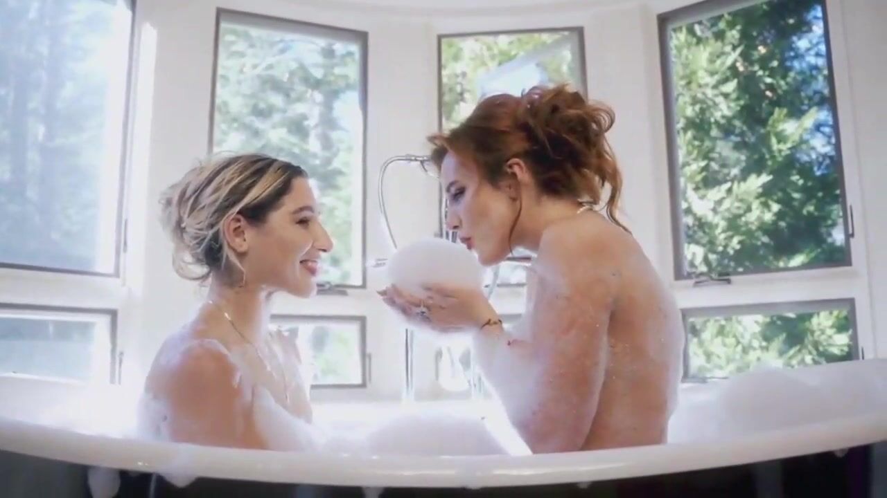 bella thorne and abella danger-nude bathtub video