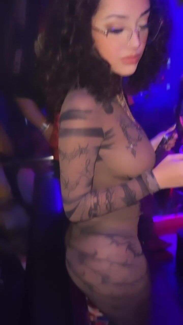 Malu Trevejo Showing Her Ass & Nipple In See Through Outfit
